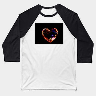 Crystal Heart Baseball T-Shirt
